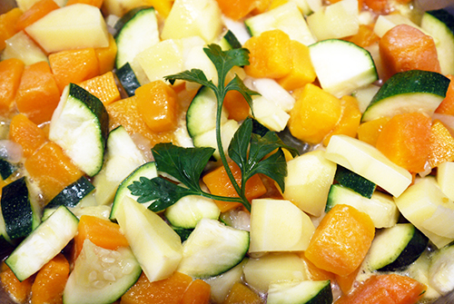 Recette Soupe de potimarron, carottes et pommes de terre
